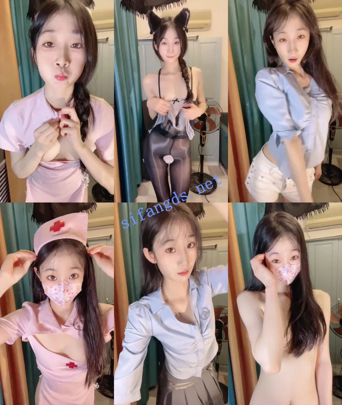 【呆呆小羊儿】骨瘦如材~青春的肉体~道具狂插无毛逼~好骚