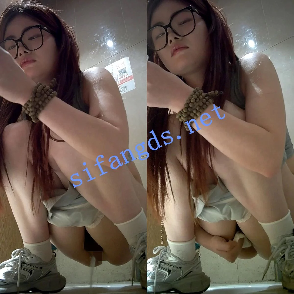 清纯眼镜妹性感内裤厕拍高清1 2025眼镜妹全景厕拍浓密毛毛预览1