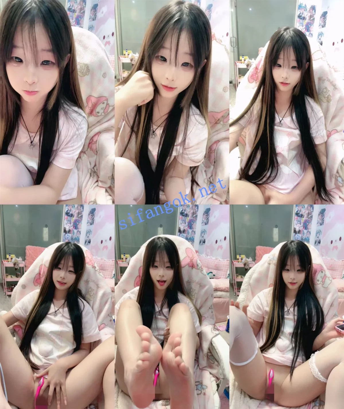 撸管推荐！颜值天花板校花~【幼七】道具自慰！淫水喷不停~