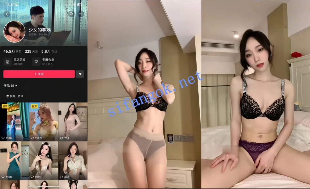 【抖音】少女的李姨  骚魅少妇情趣内衣福利定制3V  骚润