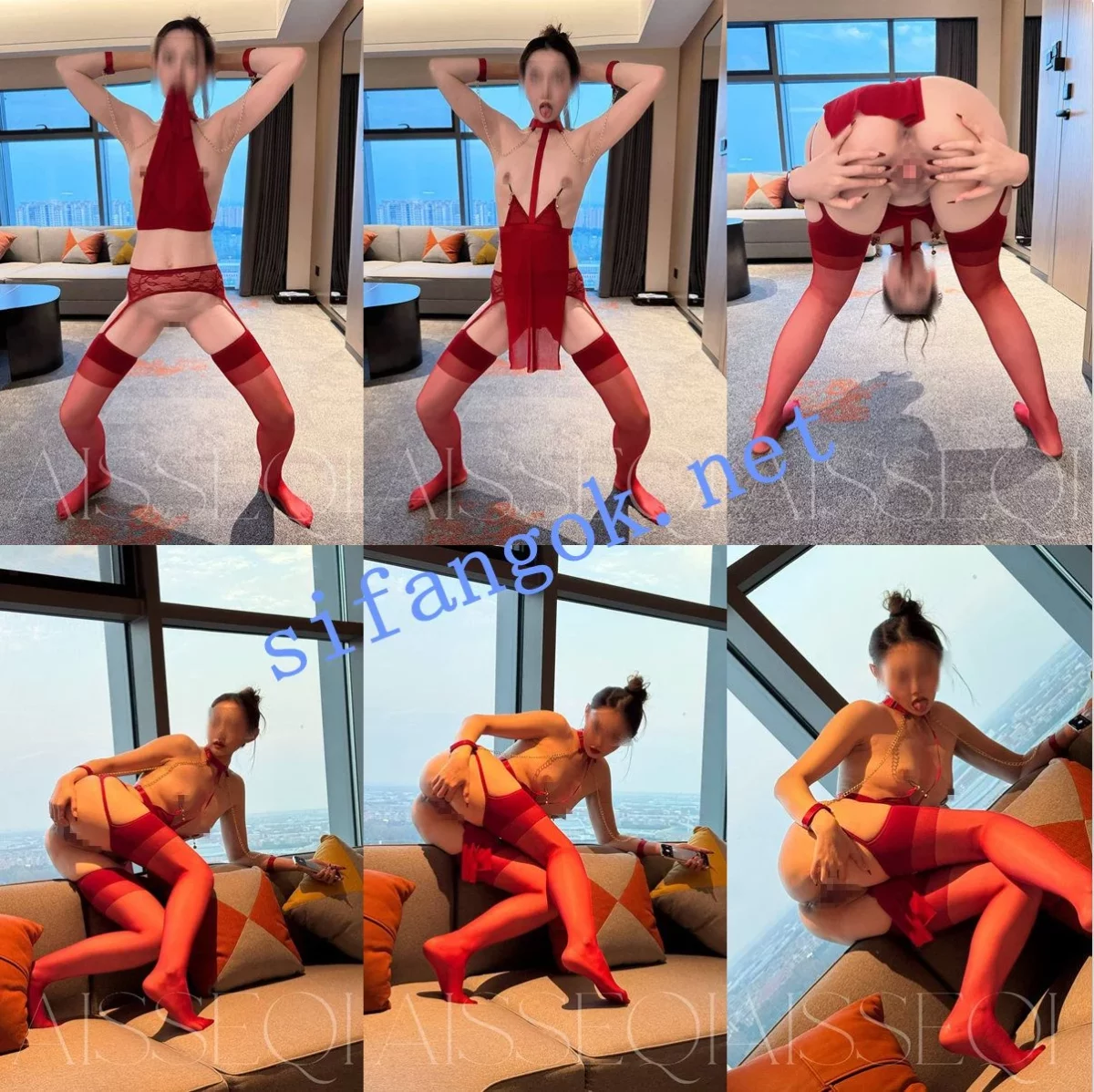 青岛超极品绿帽淫妻【爱色色妻】付费福利 爱群P侍奉男单