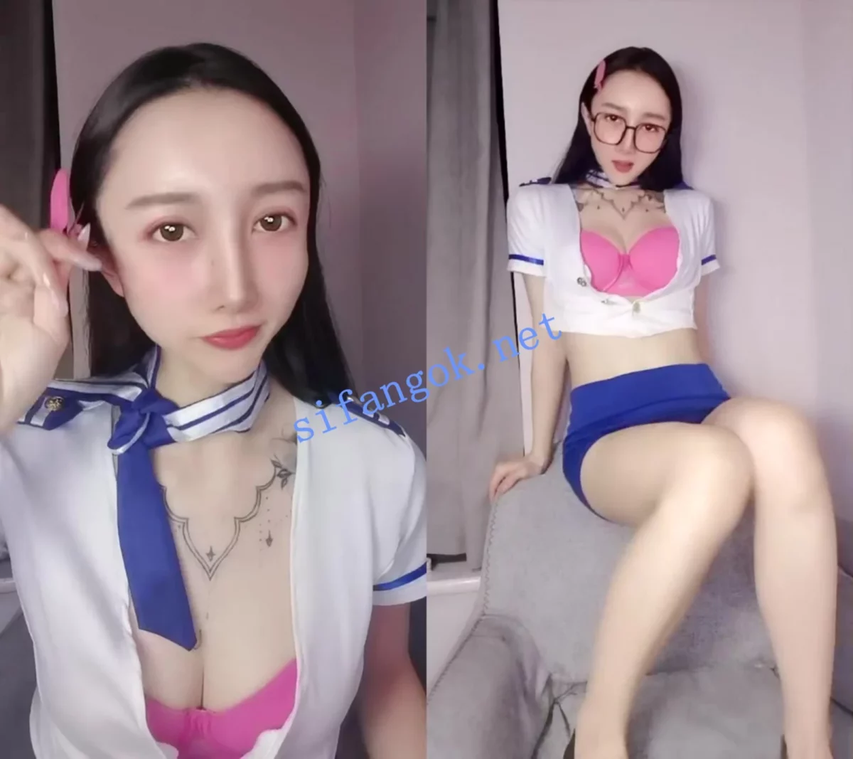 主播！！【【甜喵喵】】气质空姐，黑丝大长腿撸管十八次