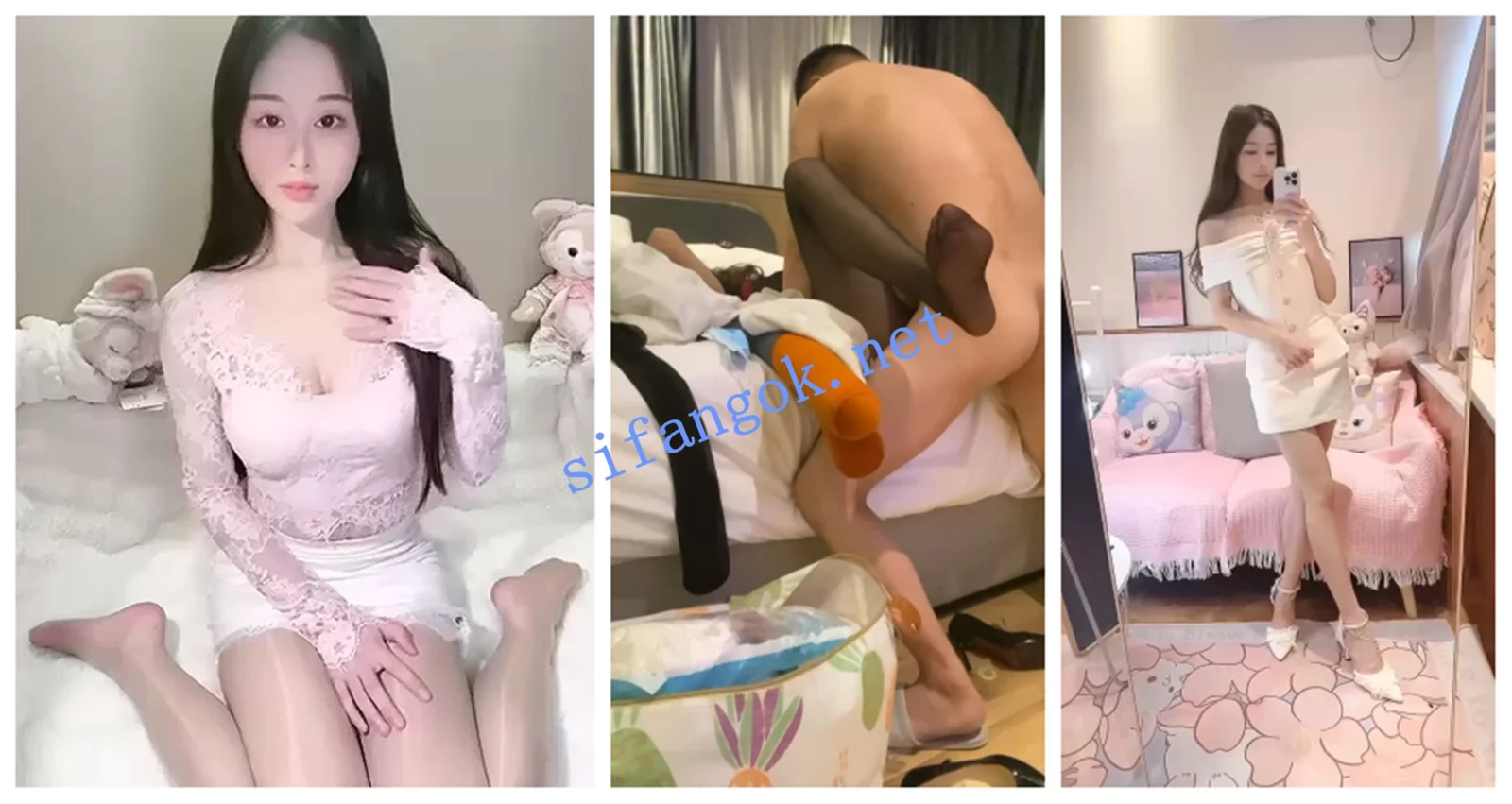 【快手福利】黑丝御姐【小萌子】性爱XO口交女仆装